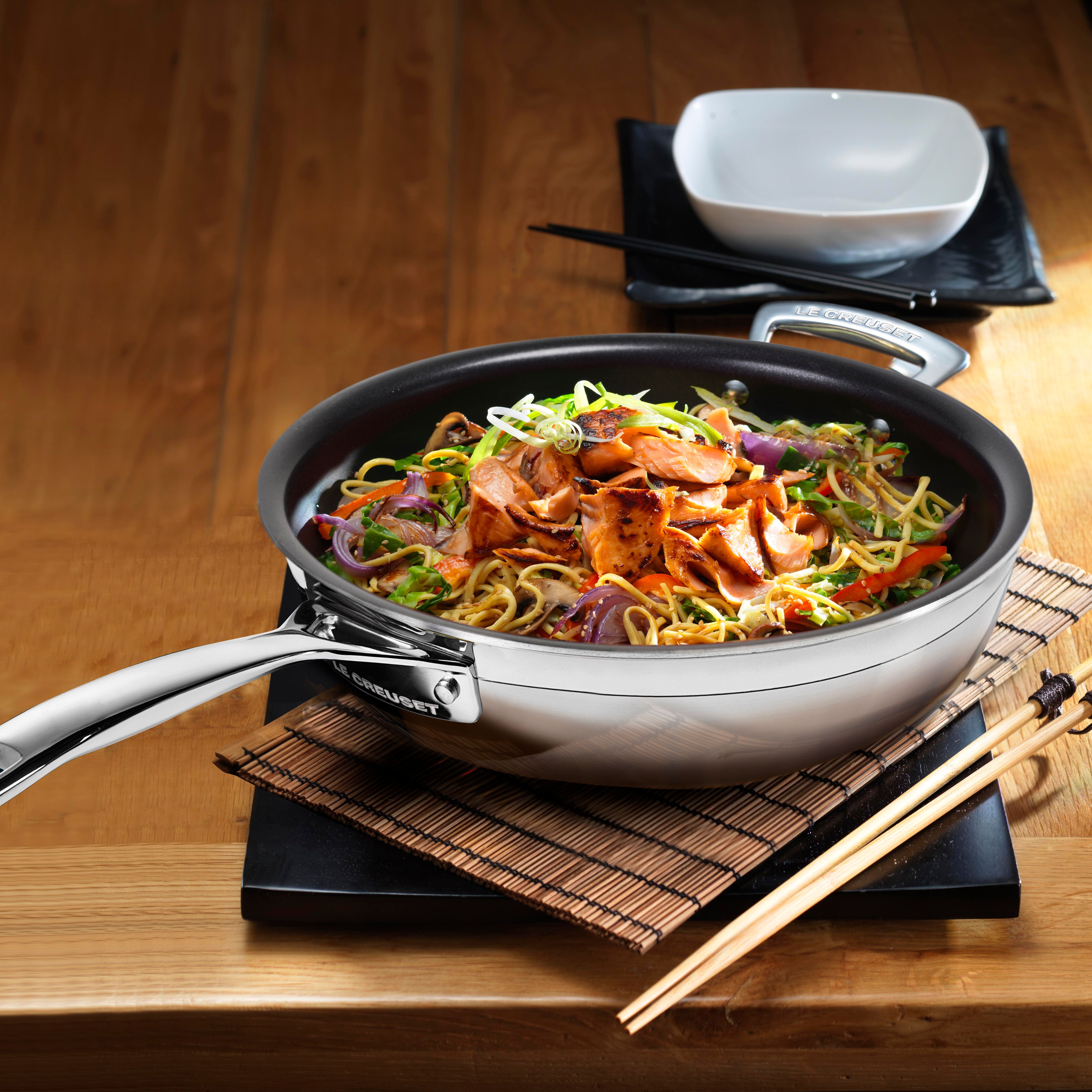 Sartén Hondo Antiad C/Asa 32Cm Acero Inox